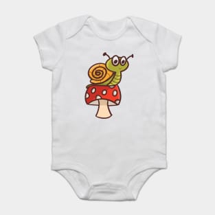 Cute snail Baby Bodysuit